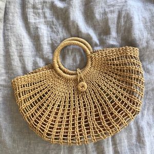 Monserat De Lucca straw bag.